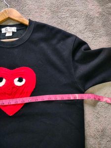 PLAY Comme des Garcons Black Heart Sweatshirt