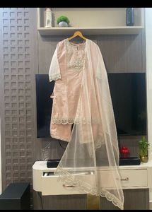 Elegant Pink Kurta Set with Dupatta