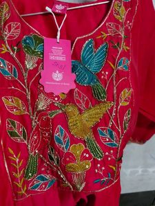 Beautiful Pink Kurta Set with Embroidery