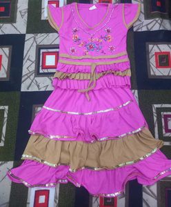 Cute Pink Ruffled Dress