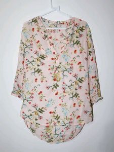 Light Pink Floral Print top