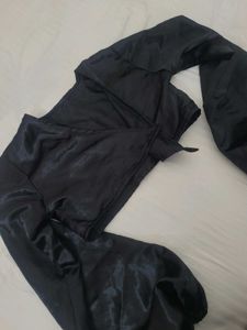 Satin shrug