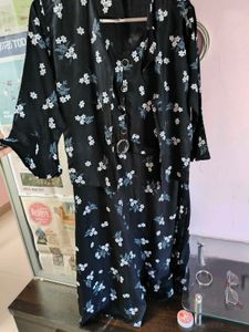 Black Floral Printed Dress