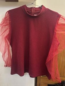 Chic Sheer Sleeve Top