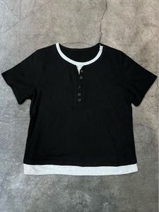 Layered Henley T-Shirt