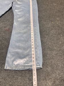 Zara Statement Silver Metallic Jeans -Turkey Denim