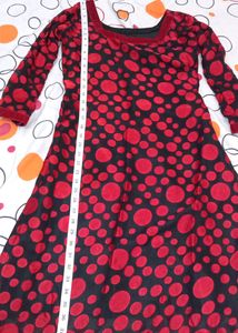 FREE DELIVERY Red And Black 🖤 Kurti ... Stitched