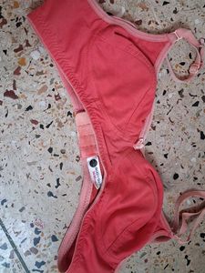 Purple and pink Cotton Bra