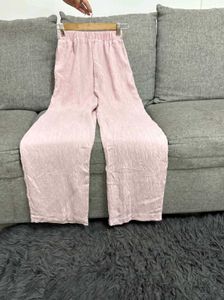Pink Wide Leg Trousers
