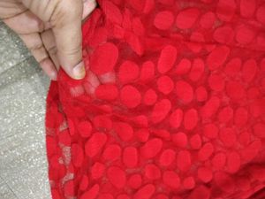 Chic Red Textured Mini Dress