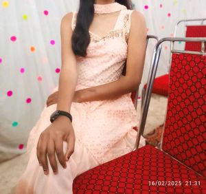 Elegant Peach  sarara suit