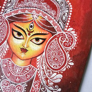Handmade Goddess Durga Painting
