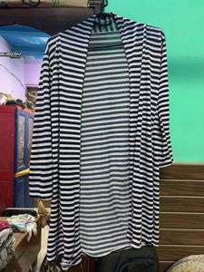 Chic Striped long shrug