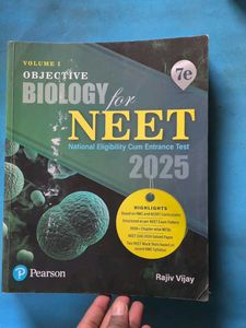 NEET Objective Biology 2025 Vol 1 &amp; 2 by Rajiv Vij