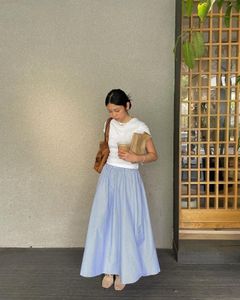Chic Striped Maxi Skirt