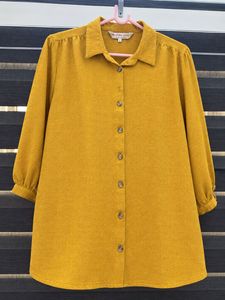 Mustard Yellow Textured Shirt