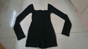 Chic Black Long Sleeve Bodysuit top
