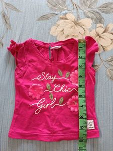 Cute Pink 'Stay Chic Girl' T-Shirt