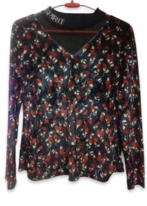 Floral Velvet Top