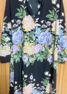 Floral Print Shirt Dress