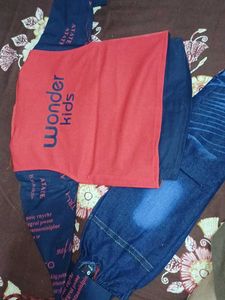Baby Boy's Red &amp; Blue Outfit