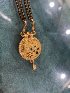 Gold Mangalsutra Pendant Necklace