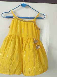 Girls' Yellow Ethnic Set 12 to 14 Year