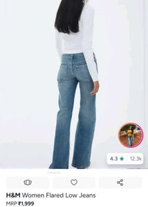 H&amp;M Women Y2k Flared Low Jeans