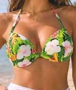 Tropical Floral Bikini Top