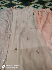 Kurta Set With Palazzo And Dupatta