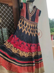 BLACK Anarkali Suit set