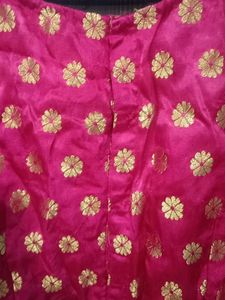 Women's Magenta Silk Blouse