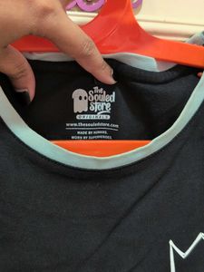 Black Graphic T-Shirt Dress