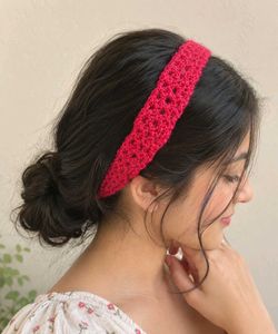 Handmade Crochet Pink Hairbands