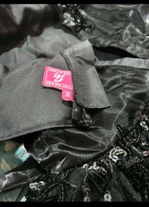 Stunning Black Sequined Gown