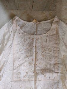 Classic Off White Chikankari Kurta Set