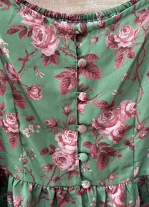 Floral Peplum Top