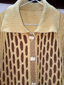 Elegant Knit Button-Down Cardigan