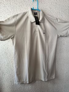 Zara Men's Beige Polo t Shirt newwdtag