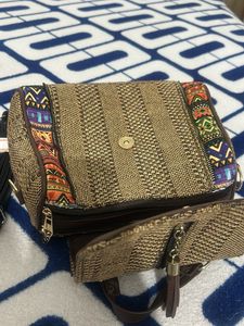 Boho Chic Woven Crossbody Bag