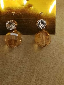 2Pair Elegant Gold Pearl Drop Earrings