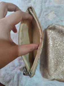 combo Gold Woven Wallet