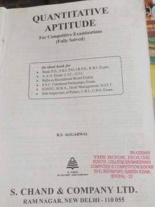 Quantitative Aptitude for Competitive Exams