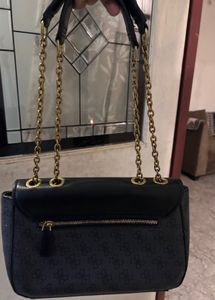 Guess Black &amp; Grey Shoulder Bag