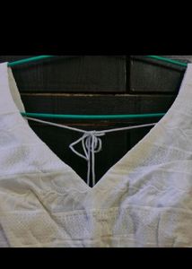 White Chikin Embroidery Blouse