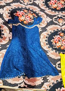 navy blue designer sharara set