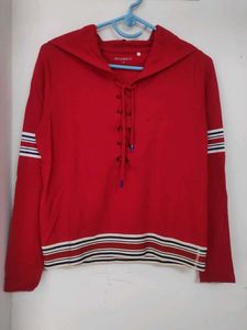 Branded Red Studiofit Hoodie From Westside