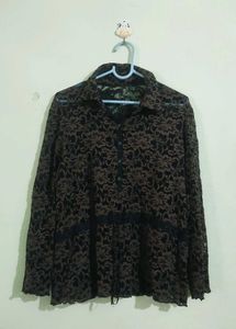 Elegant Lace Sheer Top