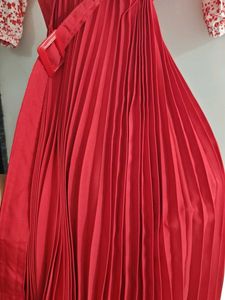 Red Floral Dress - 30 inches chest size