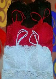 pack of 3 Lace Bralette Set